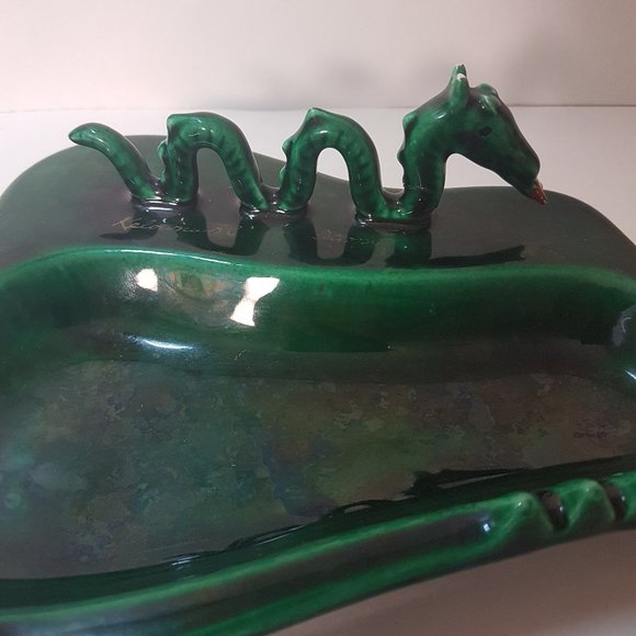 Vintage 1970s Ceramic Ashtray Ogopogo Ogo Pogo British Columbia BC Kelowna - Picture 3 of 10